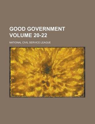 Book cover for Good Government Volume 20-22