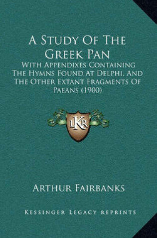 Cover of A Study of the Greek Pan