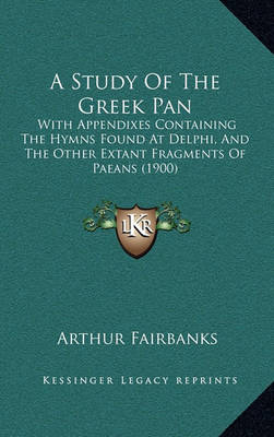 Book cover for A Study of the Greek Pan