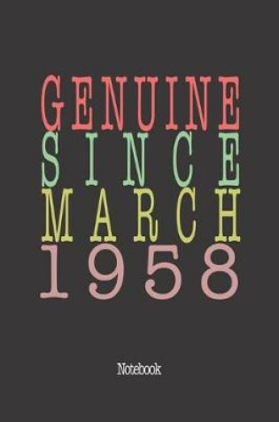 Cover of Genuine Since March 1958