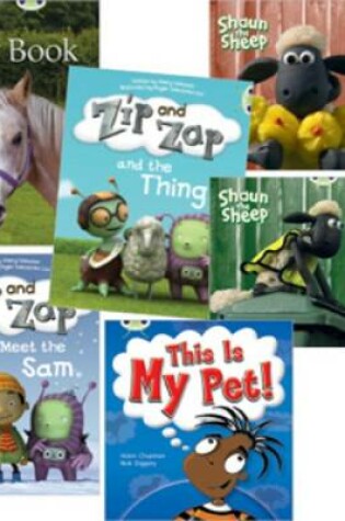 Cover of Learn to Read at Home with Bug Club: Yellow Pack featuring Shaun the Sheep (Pack of 6 reading books with 4 fiction and 2 non-fiction)