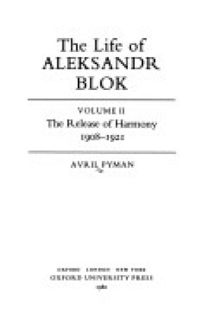 Cover of The Life of Alexander Blok