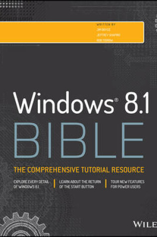 Cover of Windows 8.1 Bible