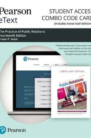 Cover of Pearson Etext for the Practice of Public Relations -- Combo Access Card