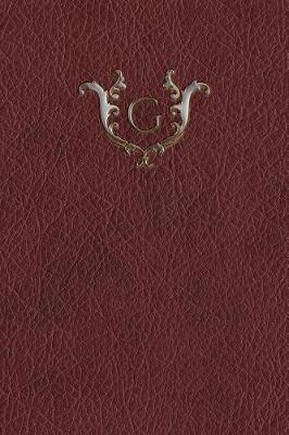 Book cover for Monogram G Any Day Planner Journal