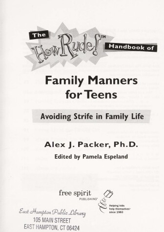 Book cover for Family Manners for Teens