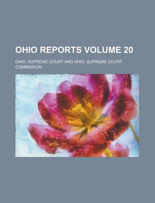 Book cover for Ohio Reports Volume 20