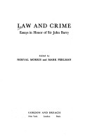 Book cover for Law and Crime
