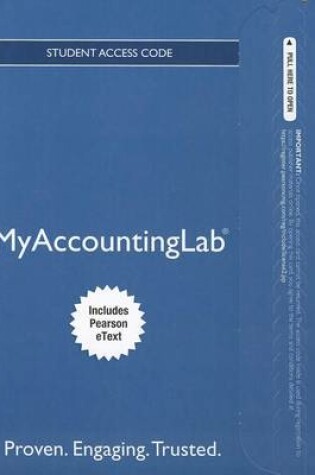 Cover of NEW MyLab Accounting with Pearson eText -- Access Card -- for College Accounting