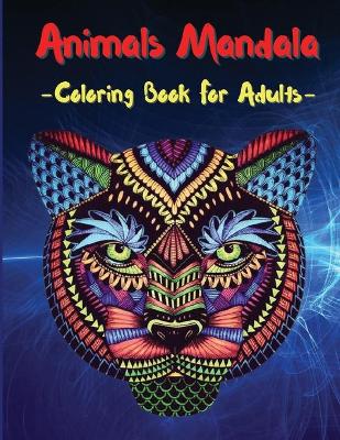 Book cover for Animals Mandala Coloring Book
