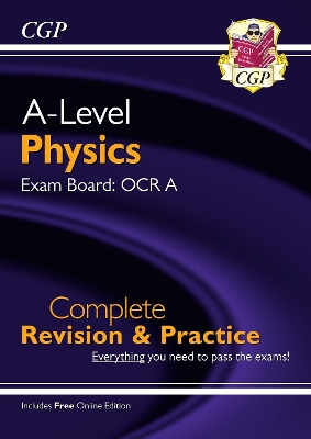 Book cover for A-Level Physics: OCR A Year 1 & 2 Complete Revision & Practice with Online Edition