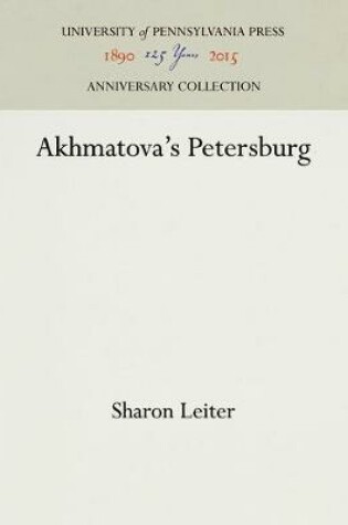 Cover of Akhmatova's Petersburg