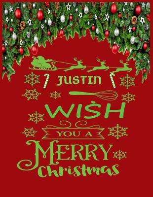 Book cover for JUSTIN wish you a merry christmas