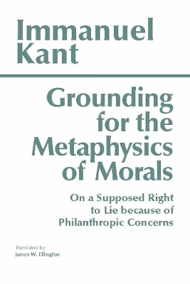 Book cover for Grounding for the Metaphysics of Morals