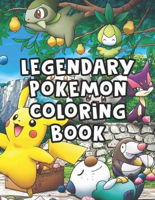 Book cover for Legendary Pokemon Coloring Book