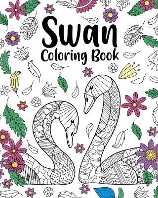 Book cover for Swan Coloring Book