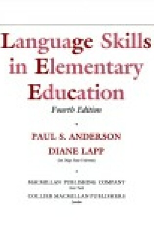 Cover of Language Skills in Elementary Education