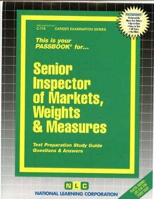 Book cover for Senior Inspector of Markets, Weights & Measures