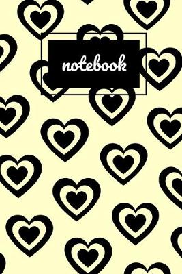 Book cover for Cream & black heart notebook