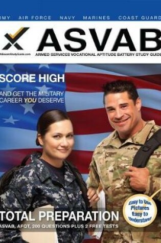 Cover of 2017 ASVAB Armed Services Vocational Aptitude Battery Study Guide