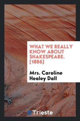 Book cover for What We Really Know about Shakespeare