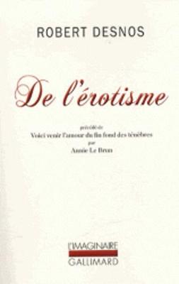 Book cover for De l'erotisme