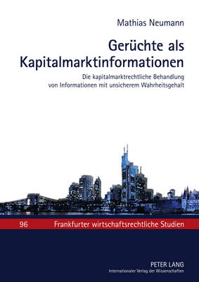 Book cover for Geruechte ALS Kapitalmarktinformationen
