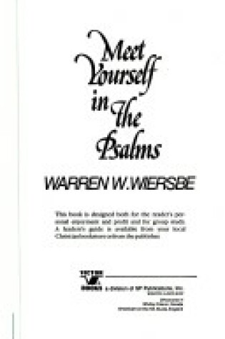Cover of Meet Yourself in the Psalms