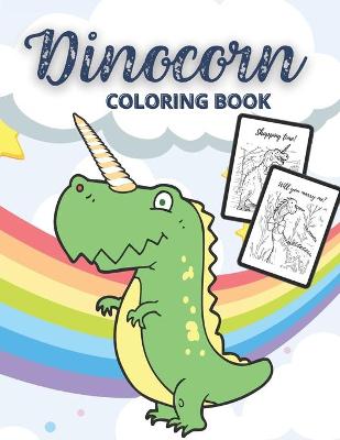 Book cover for Dinocorn Coloring Book