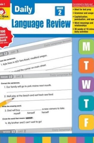 Cover of Daily Language Review Grade 2