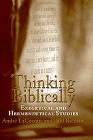 Cover of Thinking Biblically