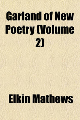 Book cover for Garland of New Poetry (Volume 2)