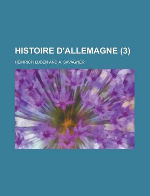 Book cover for Histoire D'Allemagne (3 )