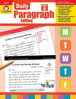 Book cover for Daily Paragraph Editing Grade 6+