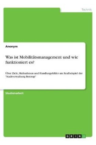 Cover of Was ist Mobilitätsmanagement und wie funktioniert es?