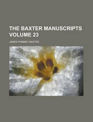 Book cover for The Baxter Manuscripts (Volume 3)