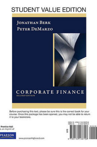 Cover of Corporate Finance