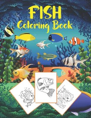 Book cover for Fish Coloring Book