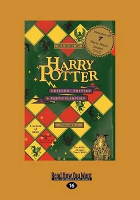 Book cover for The Book of Harry Potter Trifles, Trivias, and Particularities (1 Volume Set)