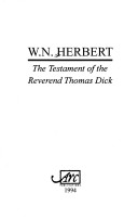 Book cover for The Testament of the Reverend Thomas Dick