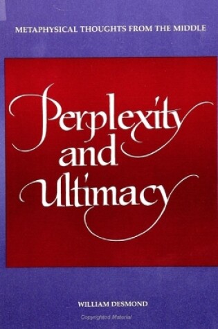 Cover of Perplexity and Ultimacy