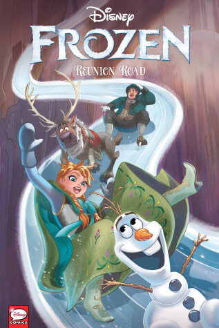 Book cover for Disney Frozen: Reunion Road (Graphic Novel)