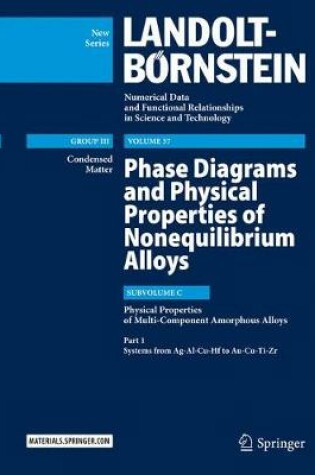 Cover of Phase Diagrams and Physical Properties of Nonequilibrium Alloys