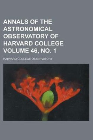 Cover of Annals of the Astronomical Observatory of Harvard College Volume 46, No. 1