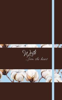 Book cover for Write Journal: From the Heart, Cotton Flowers (Nutmeg)