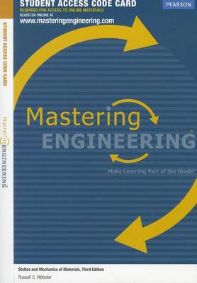 Book cover for Mastering Engineering -- Access Card -- for Statics and Mechanics of Materials