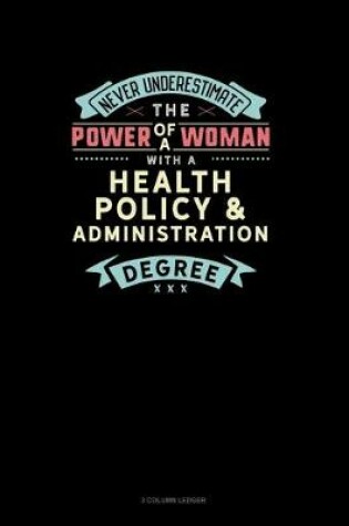 Cover of Never Underestimate The Power Of A Woman With A Health Policy & Administration Degree