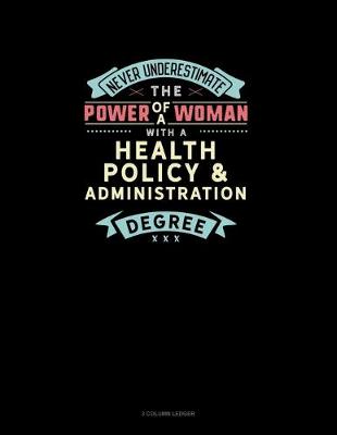 Cover of Never Underestimate The Power Of A Woman With A Health Policy & Administration Degree