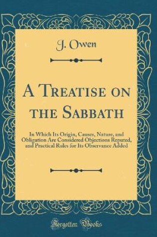 Cover of A Treatise on the Sabbath