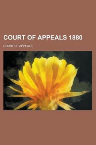 Cover of Court of Appeals 1880